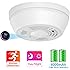 Hidden Camera Dummy Smoke Detector WiFi, SDETER Motion Activated Camera with 180 Days Battery Power, Remote Internet Access,Night Vision, SD Card Slot, Bottom View Covert Camera Lens for Home Security