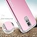 Galaxy S5 Mini Case, RANZ Grey with Pink Hard Impact Dual Layer Shockproof Bumper Case For Samsung Galaxy S5 Mini(SM-G800)