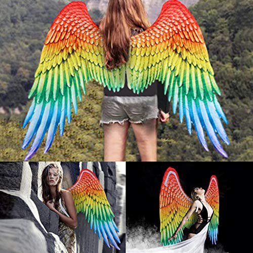 Chenway Cosplay Wings Angel Halloween Costume Accessory Wings/Glove Paw Mardi Gras Cosplay Pretend Play Dress Up (A)
