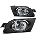 Auto Dynasty Fog Lights Compatible with 2001-2003 Honda Civic, Front Bumper Driving Fog Lamps with Bezel, Harness and Switch, Driver and Passenger Side, Clear Lens