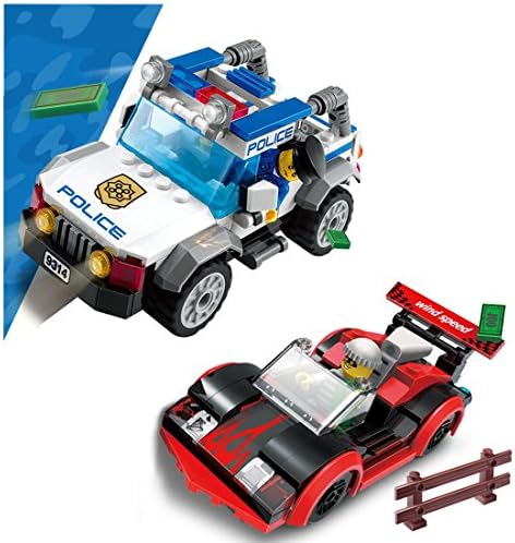 MakeFunToys(TM) Building Block CITY POLICE Series Speed Chase 264+pcs