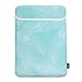 Case Star Feather Series Soft Neoprene Laptop Notebook Ultrabook Sleeve Carrying Case Bag for Macbook Pro Macbook Air A1304 13-Inch / 13.3-Inch (Turquoise Blue Color with White Feather)