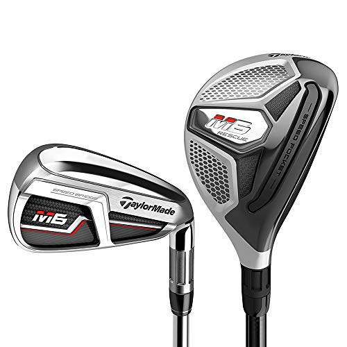 TaylorMade M6 Hybrid Iron Set RH 4-5H, 6-PW Graph/Steel Stiff