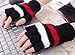 Eforstore Fingerless Gloves Laptop Gloves USB 2.0 Heated Half Finger Fingerless Winter Warm Hand Warmer Mittens for Women Girls