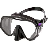 Frameless Mask Medium Fit, Black w/Purple