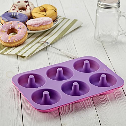 3 KLEMOO+Silicone+Non+Stick+Perfect+Doughnuts