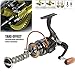 Sougayilang Spinning Fishing Reels with Left/right Interchangeable Collapsible Wood Handle Powerful Metal Body 5.2:1/5.1:1 Gear Ratio Smooth 11BB For Inshore Boat Rock Freshwater Saltwater Fishing
