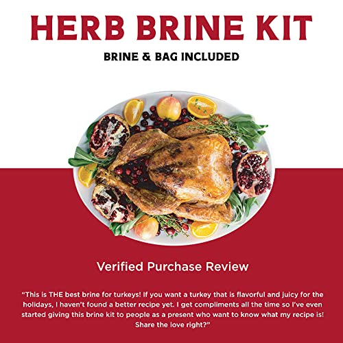 Fire & Flavor Herb Turkey Perfect Brine Kit Turkey Brine Kit with Bag