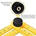 Template Tool | Telza Multi Angle Measuring Ruler Forms Shaper | Layout With Metal Screw Threads for Handymen Builders Crafters DIY Engineers Carpenters
