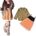 Franterd Baby Girl Coat+Dress, Clothes Outfits Set