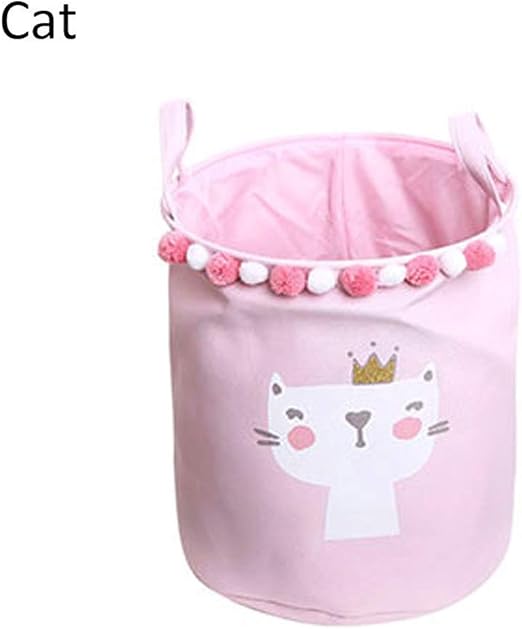 Cesto Para La Colada Plegable,Bola De Piel Gato De Dibujos Animados