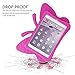 HCHA Apple iPad 2 3 4 Kids Case Kids Proof Shockproof Protective Case Drop-proof Durable Light Weight EVA Foam Case for iPad 2/3/4 Generation 9.7 Inch (Butterfly Rose Red)