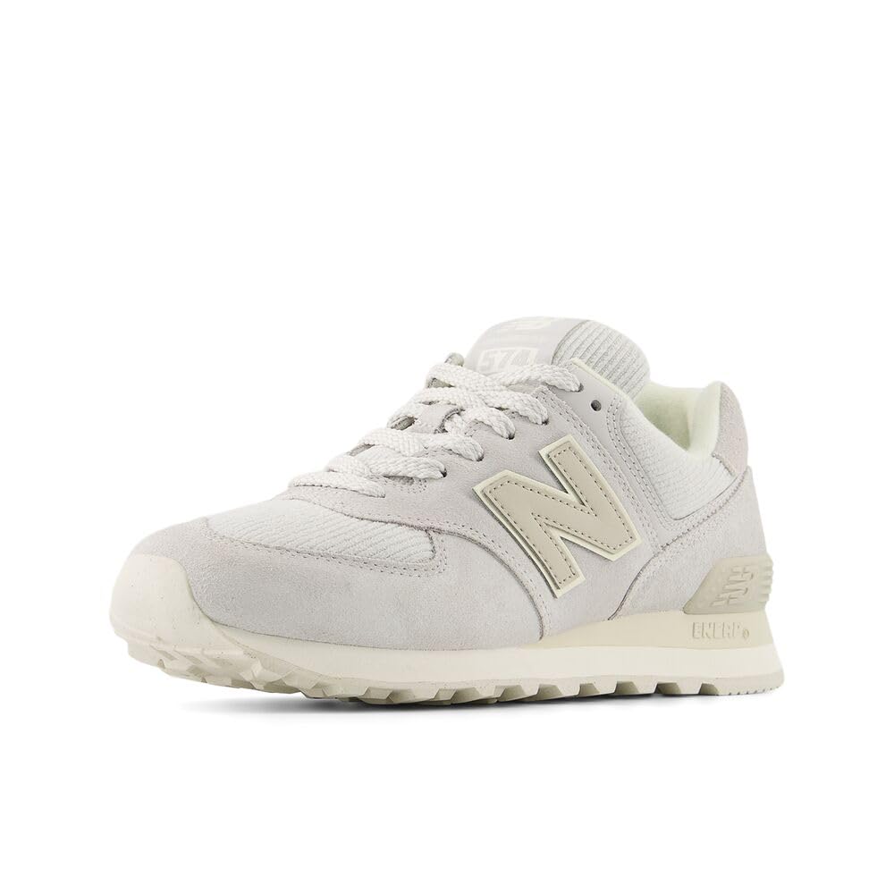New Balance Women's 574 V2 Sneaker, Grey/Calcium, 8 M Image