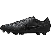 Nike Tiempo Legend 10 Elite Firm-Ground Low-Top Soccer Cleats (DV4328-002, Black/Deep Jungle/Black) Size 5
