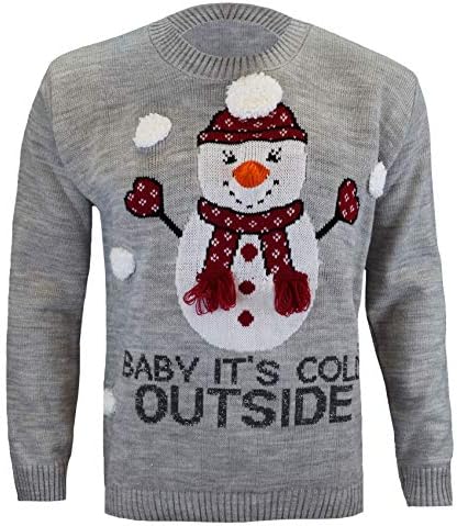 SA Fashions® Elegant Big Shaq! New Santa Ladies & Mens Novelty Vintage Mans NOT HOT Skkr! Pap Pap Christmas Retro Xmas Snow Reindeer Knitted Jumper Sweater Top