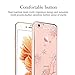 Sunba Youth Phone Case, Clear iPhone 6s Plus Case for Girls, Mini Bling High Heel with Swarovski Element Crystal for iPhone 6 Plus 6S Plus, Transparent Hard PC, Rosegold