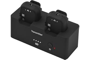 2.4GHz In Ear Monitor System, Sound Quality, Up to 30m Transmission Distance, Mini Belt Pack Design, Support 4 Devices, LED I
