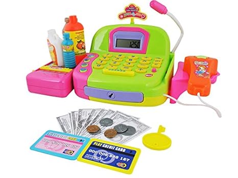 Iso Trade Registrierkasse Kaufladen Kinder mit Kasse Scanner Spiel Spielzeug #4685