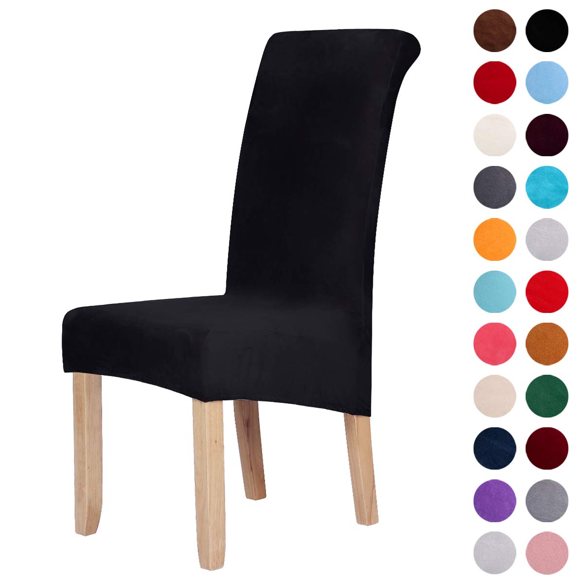 Grande Fundas elásticas de Terciopelo para Silla de Comedor Protector