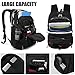 Tzowla Travel Laptop Backpack,Anti-Theft Water Resistant Business Luggage with Lock&USB Charging Port Durable Computer Cooler Daypack for Men Women College Bag Fit 17/18 inch Laptops-Black