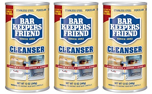 Bar Keepers Friend Powdered Cleanser & Polish 12-Ounces (3-Pack)