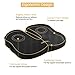 LANGRIA Seat Cushion for Office Chair Car Coccyx Cushion Memory Foam Orthopedic Pillow for Back, Tailbone, Sciatica Pain Relief, Anti-Slip Bottom, Built-in Handle, Ventilated Hollow Gap, Black