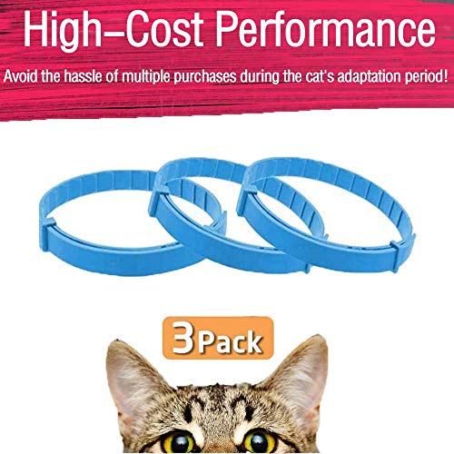 Cat Calming Collar, 3 Pack Calming Collar for Cats, Kitten Pheromone