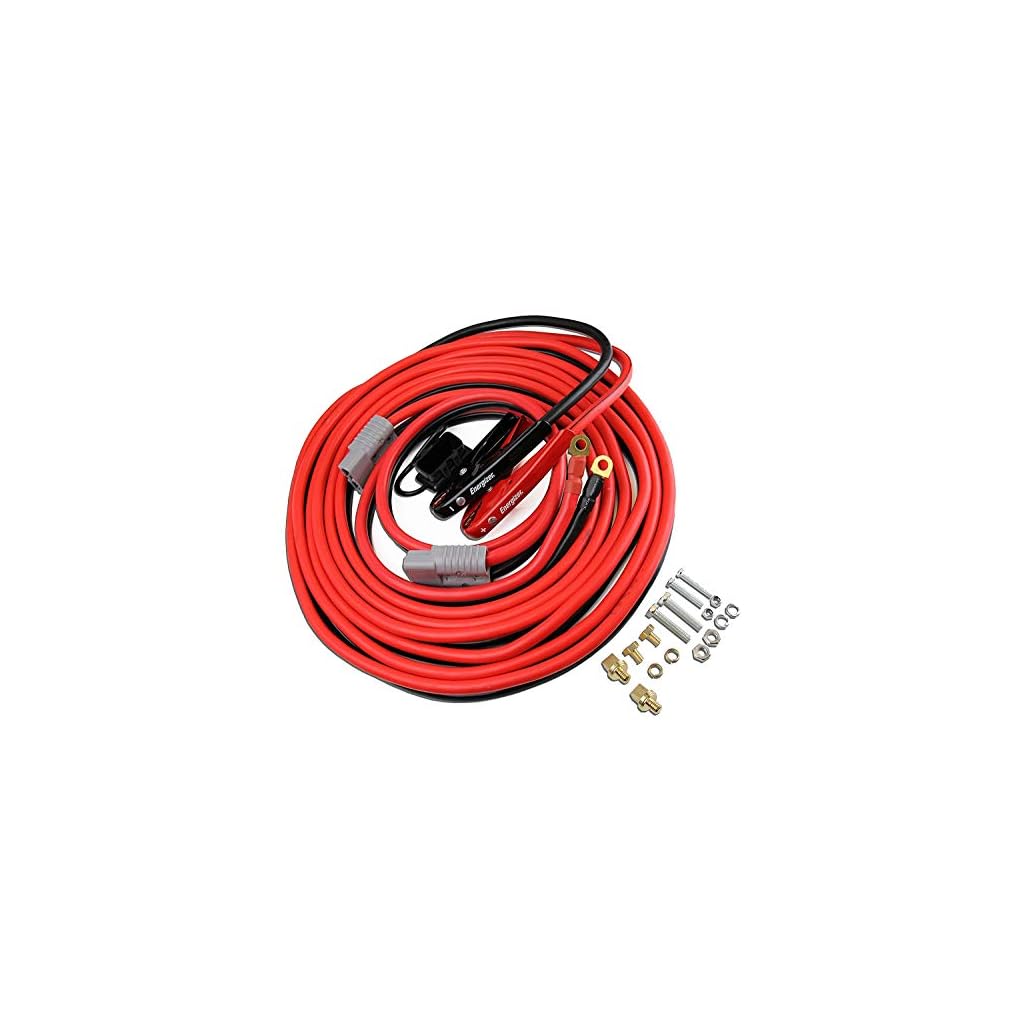 Energizer Jumper Cables, 30 feet, 1 Gauge, 800A, Booster Battery Cables