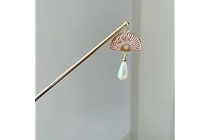Metal Hairpin Retro Antique Ancient Style Hairpin Cheongsam Tassel Pearl Ancient Headwear Chinese Style Headwear(H)