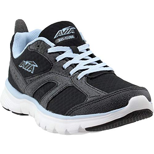 Avia Women's Avi-Cube Black/Iron Grey/Skyway Way 8 D US D - Wide
