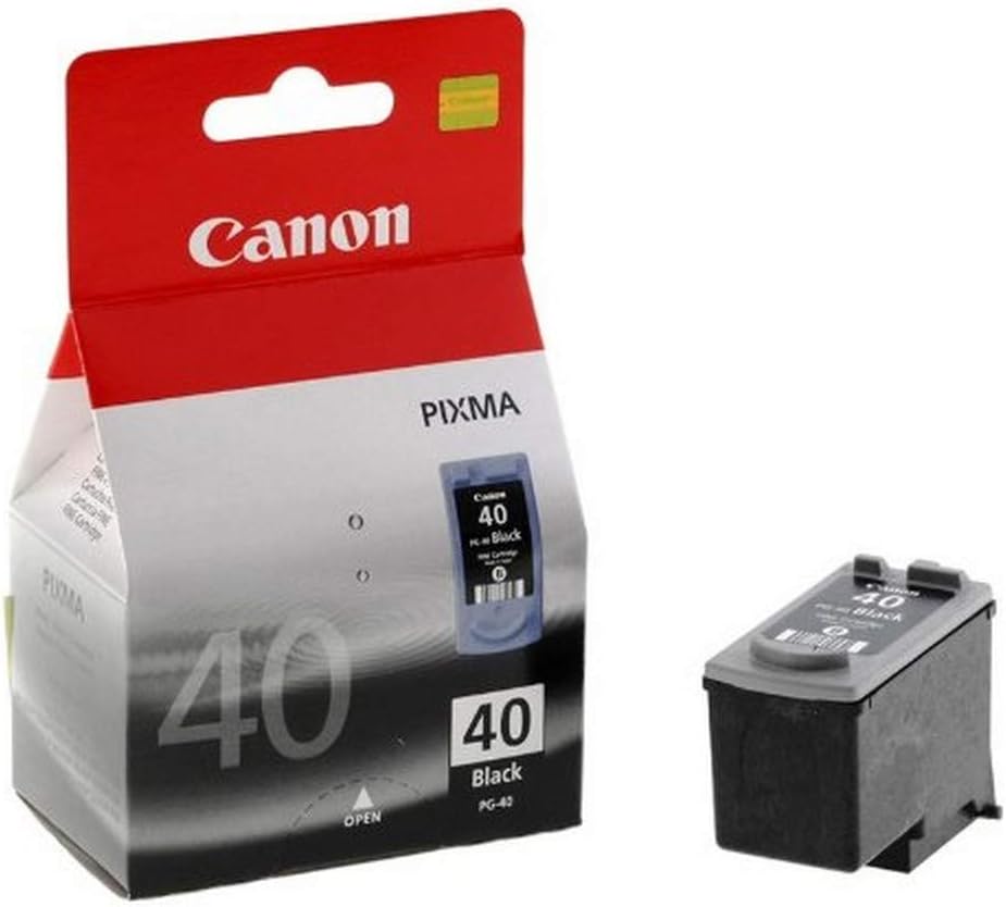 Canon PG-40 Black Ink Cartridge for Vibrant Photo Printing - Approx 490 Pages