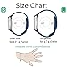 Wepro For Fitbit Versa Bands Sport Silicone Replacement Breathable Strap Bands for New Fitbit Versa Smart Fitness Watch, Large, Blue on Green