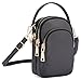 Collsants Nylon Small Crossbody Purse Smartphone Wallet Cell Phone Pouch For Women Girl (Gray)