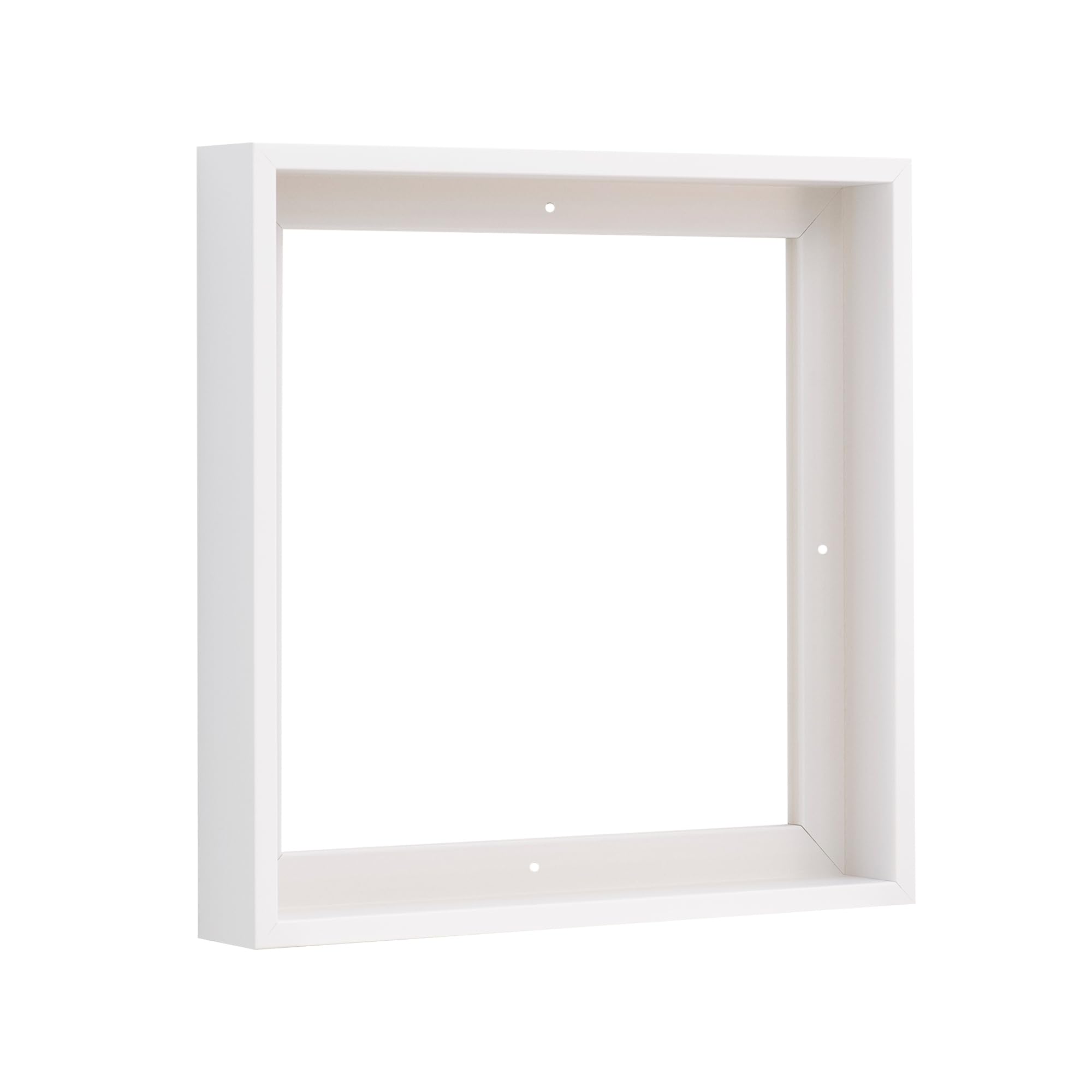 Photo 1 of PIXY CANVAS Floater Frame for 1-1/2 (1.5) inch Deep Canvas Paintings/Canvas Prints/Wood Canvas Panels/Wall Art/Wall Decor/Home Decor/Artwork (White, inch, Square)