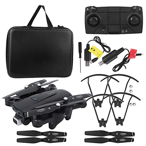 Alinory-Faltbare-Faltdrohne-High-Definition-RC-Drohne-Weitwinkel-S167-GPS-Drohne-Hoehenhalt-fuer-FernbedienungBlack-24G-720P