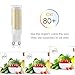 Z S All-New G9 LED Bulb, Dimmable G9 Bi-Pin Base Bulbs, 75W 80W Equivalent, 120V 7.5W, 102X2835SMD 360 Degree Indoor Lighting (G9 Warm White 3000K)