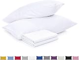 DN 2 Pack Pillow Cases 50x75cm Microfiber Envelope Closure White