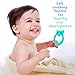 Baby Teething Toys Baby Teether Toys & Toothbrush with Soft Silicone BPA-Free Natural Organic Freezer Safe & Infants and Toddlers - 2 Pack