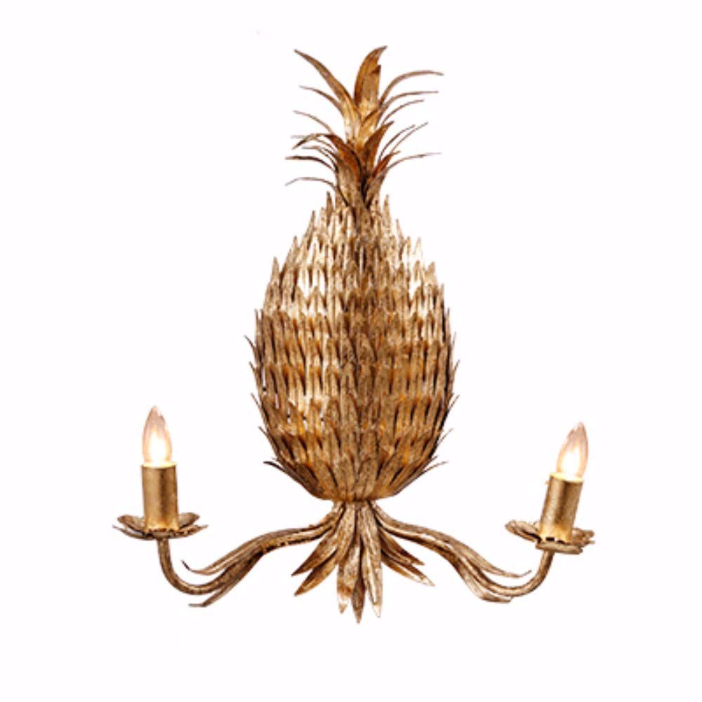 Pineapple wall sconce