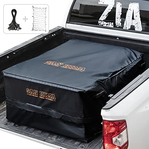 FIERYRED Truck Cargo Bag with Cargo Net,100 Waterproof Heavy Duty