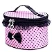 DZT1968® Handle Large Cosmetic Bag Travel Makeup Organizer Case Holder (Pink)