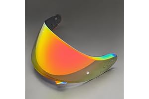 YMTSGEQ Neotec 2 Helmet Visor Replacement.CNS-3 Motorcycle Helmet Shield UV Protection Compatible with Neotec 2 (Revo Deep Red)