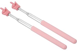 PATIKIL Telescopic Teachers Pointer Stick, 2 Pcs Classroom WhiteBoard Teacher Hand Finger Mini Pointer for Presentation Speak