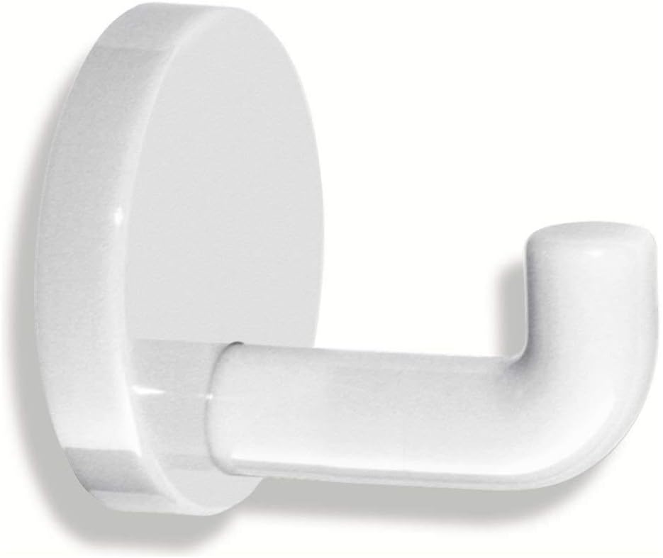 477 Series 477.90.010 99 Single Hooks 45 mm Deep Rosette Diameter 50 mm Pure White