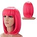 H&N Hair Short Pink Bob Wigs for Women 13