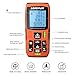 Laser Measure 262Ft M/In/Ft Lomvum Mute Laser Distance Meter with 2 Bubble Levels, Backlit LCD and Pythagorean Mode, Measure Distance, Area and Volume - Carry Pouch and Battery Included