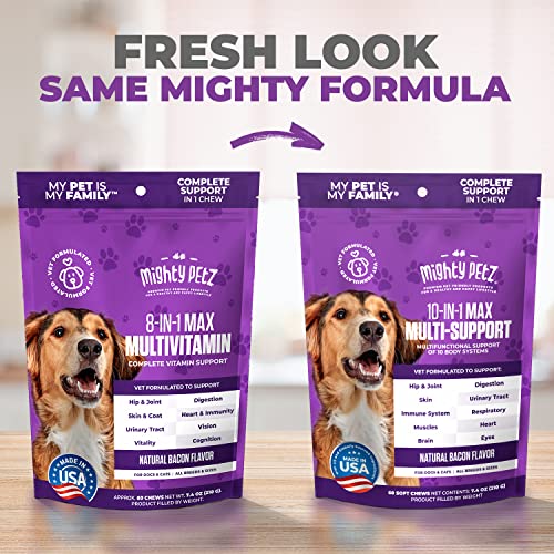 Mighty Petz MAX Dog Multivitamin + Probiotics + Glucosamine Chondroitin