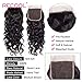 RECOOL Hair 5x5 Inch Lace Closure Water Wave Hair Closure 100% Human Hair Wet and Wavy Closure Natural Color (12 inch 5x5 Closure)