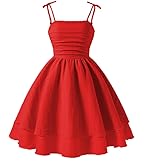 IBAKOM Girl Summer Smocked Dress Teen Graduation School Prom Frock Tween Wedding First Communion Junior Homecoming Dress