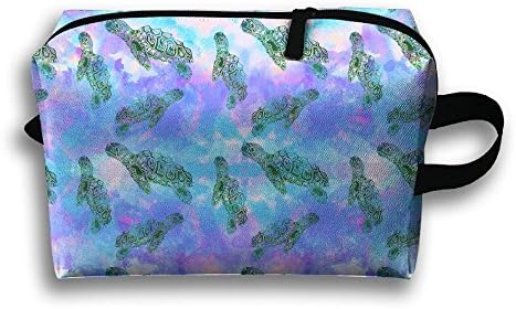 Green Sea Turtle Travel Bag Multifunction Portable Toiletry Bag Organizer Storage